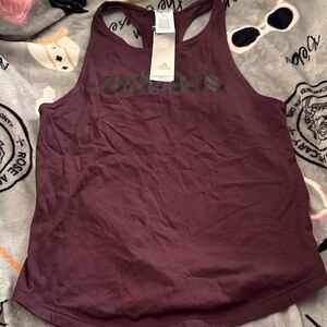 Adidas Women's Dark Purple Tank Top